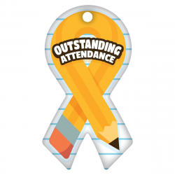 Outstanding Attendance Ribbon Brag Tags | SchoolLife.com