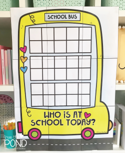 School Bus Attendance Poster | From the Pond
