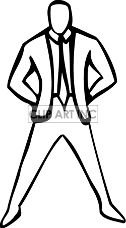 black and white man standing | Clipart Panda - Free Clipart Images
