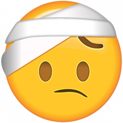 Got a bad headache or did you get hurt in an accident? This emoji is ...
