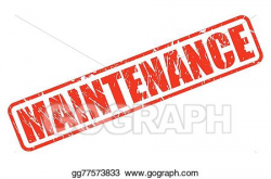 Vector Art - Maintenance red stamp text. Clipart Drawing gg77573833 ...