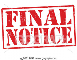 Vector Clipart - Final notice stamp. Vector Illustration gg66811439 ...