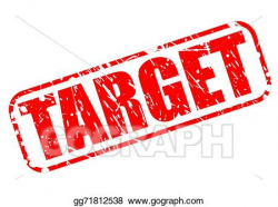 EPS Vector - Target red stamp text. Stock Clipart Illustration ...