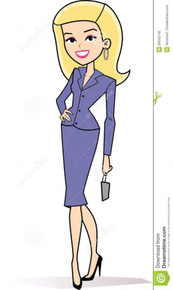 female blonde business clipart | Stock Photography: Cartoon woman ...