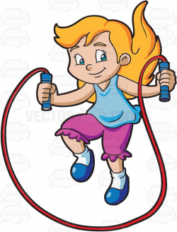 A Young Girl Skipping Rope | Skipping rope