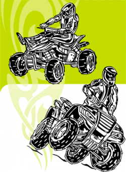 ATV Riders 2 - Extreme Vector Clipart for Professional Use (Vinyl ...