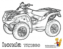 free printable coloring pages atvs | Honda Rincon TRX 680 Coloring ...