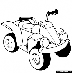 ATV Coloring Page | Free ATV Online Coloring | Drawings Colored by ...