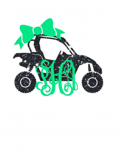 Side By Side Monogram Decal | ATV Decal | Yeti Monogram | Southern ...