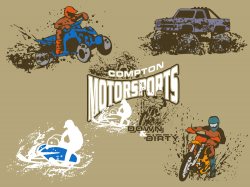 New ATV and Motorsports Layout and Clip Art for Custom T-Shirt ...