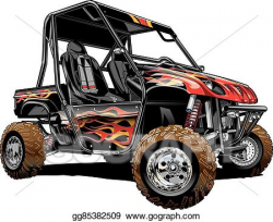 EPS Illustration - Offroad side by side atv. Vector Clipart ...