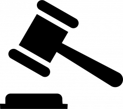 Auction Judge Rule Hammer Court Svg Png Icon Free Download (#365 ...