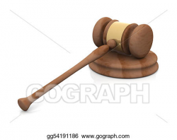 Clipart - Auction hammer. Stock Illustration gg54191186 - GoGraph
