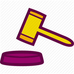 Auction, case, closed, court, gavel, judge icon | Icon search engine