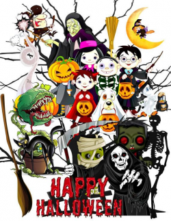 Halloween Spooky Image, [[121 Items]] Clipart Set [[Transparent ...