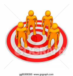 Stock Illustration - Target audience. Clipart Drawing gg65306350 ...