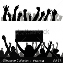 Big crowd protest | Clipart Panda - Free Clipart Images
