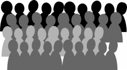 Audience Clipart Black And White