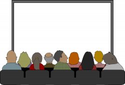 Audience clipart public meeting - Pencil and in color audience ...