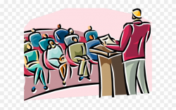 Audience Clipart Guest Lecture - Meeting Clipart - Png ...