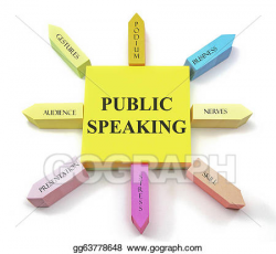 Stock Illustration - Public speaking sticky notes. Clipart ...