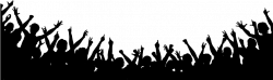 Concert Crowd Png Clipart Background - Crowd Silhouette ...