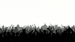 silhouettes | Cheering Crowd Silhouettes 2: Royalty-free video and ...