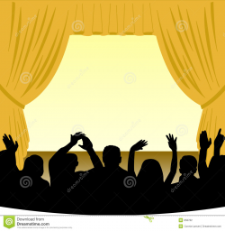 Crowd clipart theater audience - Pencil and in color crowd clipart ...