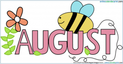 August Images Clipart | Calendar ideas | August images ...