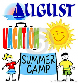 August Word Clipart