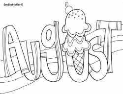 August Coloring Page | Adult color pages | Pinterest | Journal ...