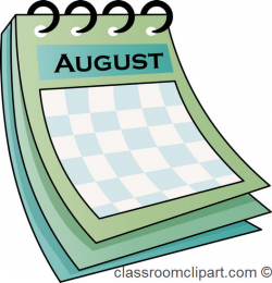 Free August Calendar Clipart