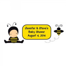 Baby Bee Water Bottle Labels | Bee Theme Party | Bee Baby Shower