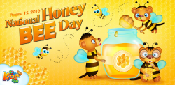 Please BEE HAPPY! It's National Honey Bee Day! | 123 Kids Fun Apps