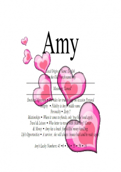 118 best Amy Is My Name images on Pinterest | Amy name, Amy and Names