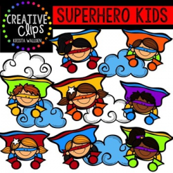 Superhero Clipart KIDS {Creative Clips Clipart} | TpT