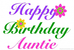 Happy Birthday Auntie - DesiComments.com