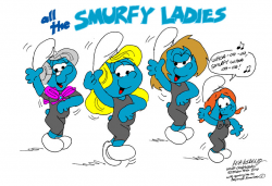 All The Smurfy Ladies - Cartoon by NewportMuse on DeviantArt