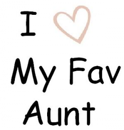 I Love My Aunt C.. | Clipart Panda - Free Clipart Images