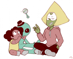 aunt peridot uses her AMAZING METAL POWERS to entertain her niece ...