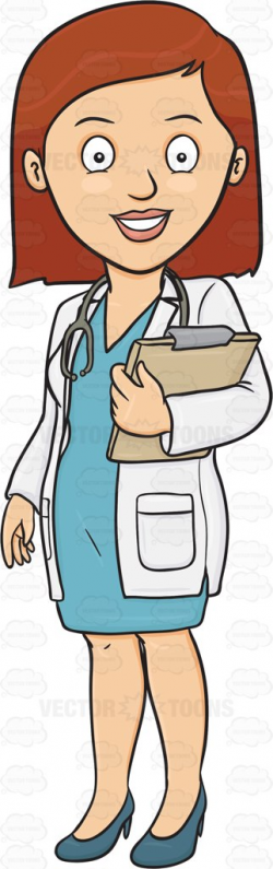 A Happy Lady Doctor | Happy lady, Vector clipart and Cartoon images