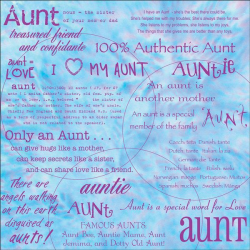 aunt mothers day quotes | Aunt Words Scrapbook Paper | Aunts ...