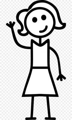 Stick figure Female Woman Child Clip art - Stick Girl Cliparts png ...
