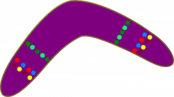Purple Boomerang Clip Art at Clker.com - vector clip art online ...