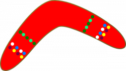 Red Boomerang Clip Art at Clker.com - vector clip art online ...