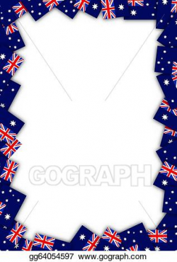 Clipart - Australia flag border. Stock Illustration gg64054597 - GoGraph