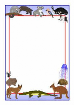 Australian animals A4 page borders | World is Our Oyster | Pinterest ...