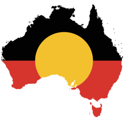 Australia Aboriginal Country Flag Overlay