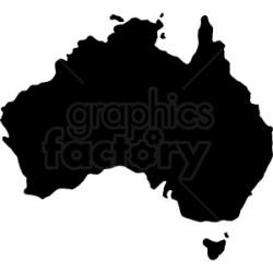 australia country shape clipart. Royalty-free clipart # 409149