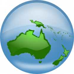 Oceania Globe Clip Art at Clker.com - vector clip art online ...